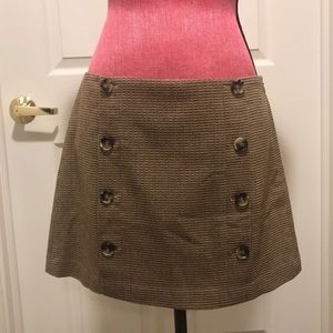 Theory fabric houndstooth skirt